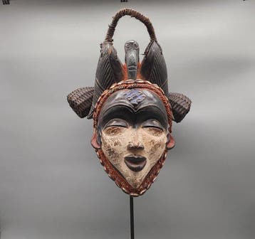 Prachtig masker - Punu - Punu - Gabon (Zonder minimumprijs)