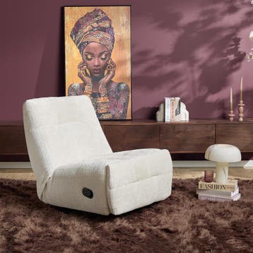 Relaxfauteuil Chill | Off White | Starfurn, Ophalen of Verzenden, Nieuw