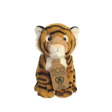 Aurora bengaalse tijger knuffel - pluche - 24 cm - bruin, Verzenden, Nieuw