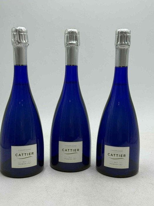 Cattier, Cattier, Saphir Brut - Champagne Premier Cru - 3, Verzamelen, Wijnen