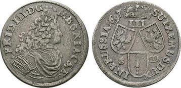 3 Groescher 1 1697 Sd Brandenburg-Preussen Pruisen Friedr..., Verzenden