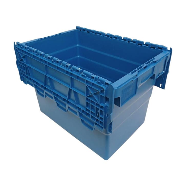 Distributiebak, 600x400x416 mm, euronorm, blauw kunststof,, Doe-het-zelf en Verbouw, Kratten en Dozen, 50 tot 75 cm, Nieuw, Bak of Kist