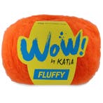 Katia WOW Fluffy - 98 Oranje - Mohair-Look Acryl/Wol Garen, Hobby en Vrije tijd, Breien en Haken, Ophalen of Verzenden, Nieuw