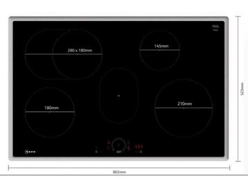 NEFF N70 - INDUCTIEKOOKPLAAT - 80CM - WIFI - T58SHF1L0, Verzenden, Zo goed als nieuw