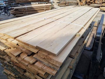 grenen wandbekleding gezaagd uit oude balken., Ophalen of Verzenden, Nieuw, Veranda
