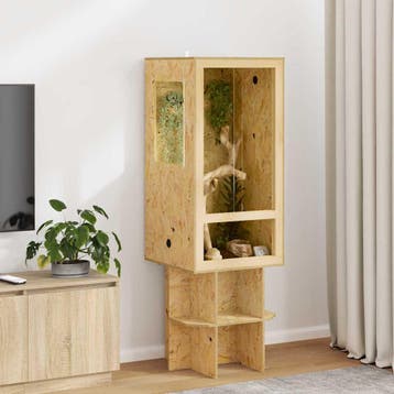 vidaXL Terrarium Bruin 50 x 50 x 100 cm OSB, Verzenden, Nieuw