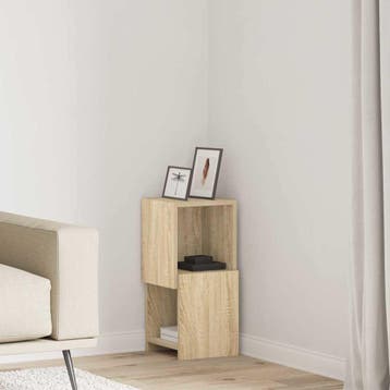 vidaXL Hoekkast 25,5x25x55cm Bewerkt hout Sonoma Eiken, Verzenden, Nieuw
