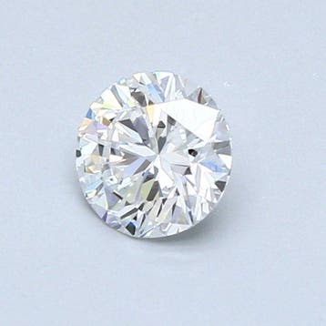 1 pcs Diamant (Natuurlijk) - 0.60 ct - Rond - F - VS2 -, Nieuw
