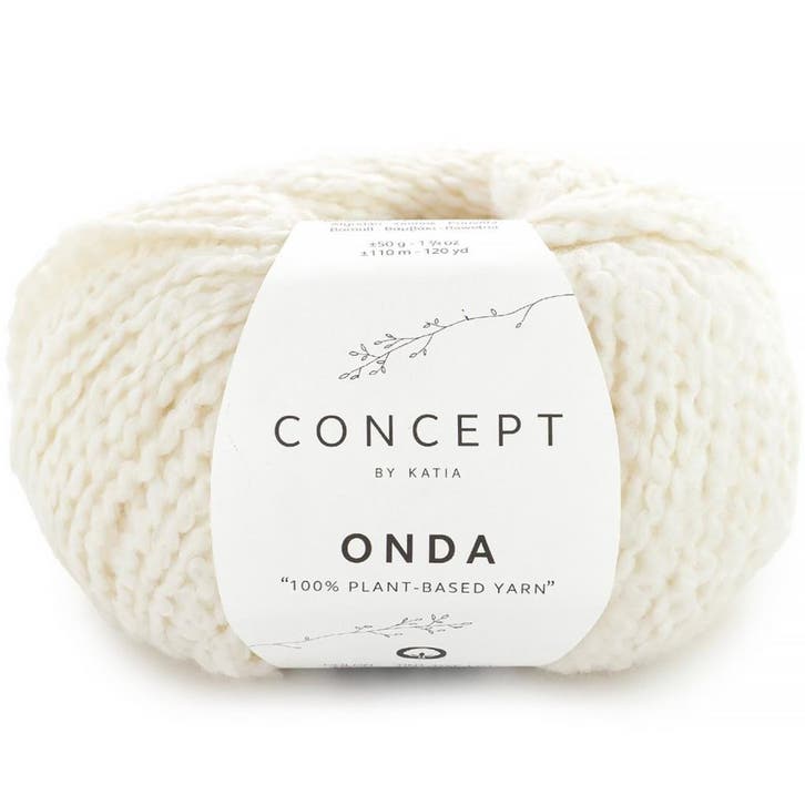 Katia Concept Onda - 80 Ecru - Katoen met Bouclé-effect, Hobby en Vrije tijd, Breien en Haken, Ophalen of Verzenden