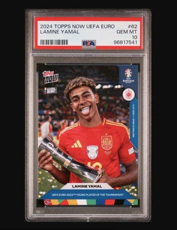 2024 Topps Lamine Yamal - Rookie Card Spain #62 - PSA 10 - 1, Nieuw