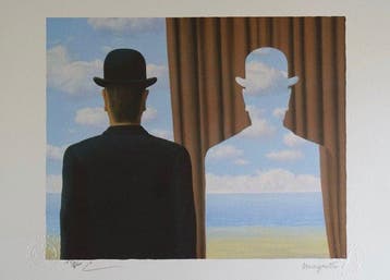 René Magritte (1898-1967) - Men with Hat