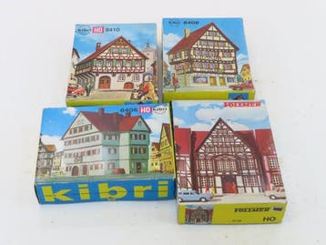 Kibri H0 - 3746/B-8706/B-8408/B-8410 - Modeltreingebouwen, Nieuw
