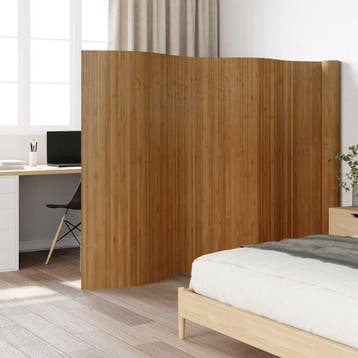vidaXL Kamerscherm breedte 800 cm hoogte 165 cm bamboe bruin, Verzenden, Nieuw