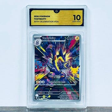 Pokémon Graded card - Toxtricity 134 - 30th Anniversary –, Nieuw