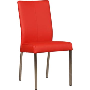 Set van 10 Leren eetkamerstoelen Comfort - Toledo Ferrari, Ophalen of Verzenden, Nieuw, Leer, Vijf, Zes of meer stoelen