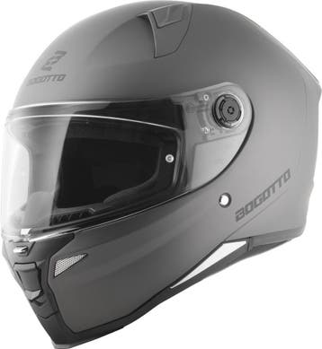 Bogotto FF110B Solid Zilver Integraalhelm, Motoren, Nieuw met kaartje, Overige merken, Heren, Verzenden