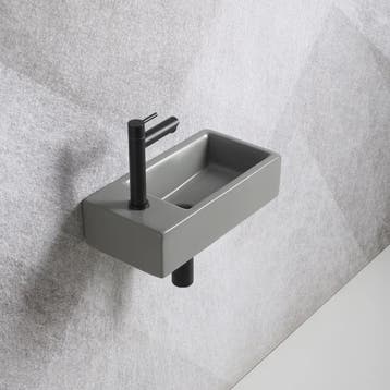 Fonteinset Mia 40.5x20x10.5cm mat grijs links inclusief, Verzenden, Nieuw