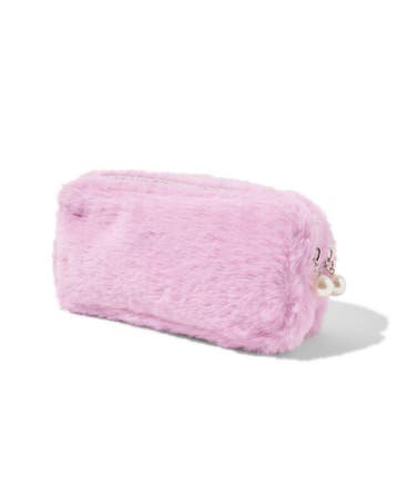 HEMA Etui 22.5x6x11cm fluffy dubbele rits, Verzenden, Nieuw
