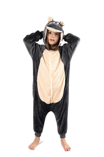 KIMU® Onesie Nijlpaard Pakje 110-116 Nijlpaardpak Kostuum Gr, Ophalen of Verzenden, Nieuw, 110 t/m 116