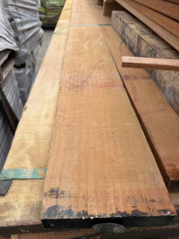HARDHOUTEN PLANKEN 3cm dik  7,20/m1, Tuin en Terras, Nieuw, 250 cm of meer, Planken, Hardhout