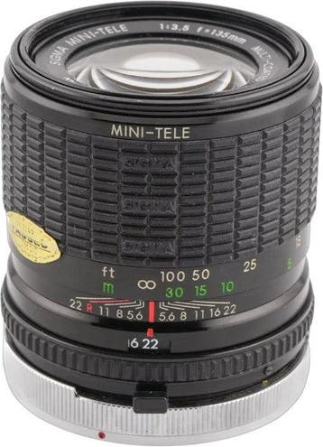 Sigma Mini-Tele 135mm f/3.5 Multi-Coated (Canon FD) (Nieuw), Verzenden, Nieuw