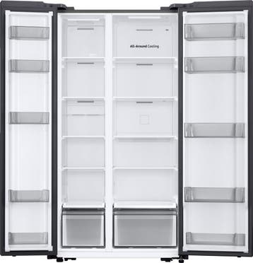 SAMSUNG Koelkast RS57DG400EM9 RVS SidebySide - H178 cm, Witgoed en Apparatuur, Koelkasten en IJskasten, 200 liter of meer, Met aparte vriezer