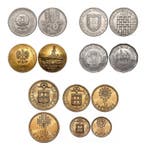 Wereld. International Coin Collection Lot - Bolivia, Poland, Postzegels en Munten