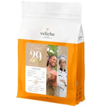 Veliche Chocolade Druppels Wit Delight (29%) 2,5kg, Verzenden, Nieuw