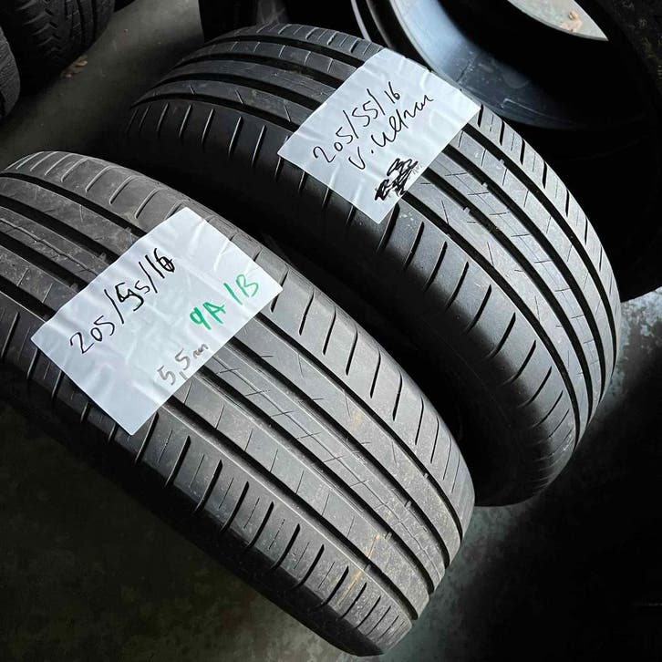 2 x Vredestein Ultrac 205-55-16 Zomerbanden 5,5mm, Auto-onderdelen, Banden en Velgen, 16 inch, Zomerbanden, 205 mm, Personenwagen