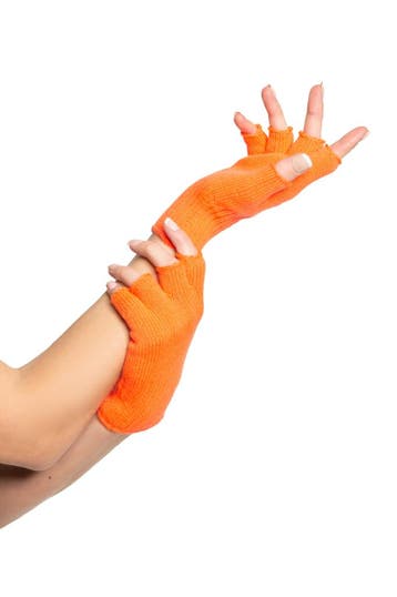 Vingerloze handschoenen oranje, Ophalen of Verzenden, Nieuw