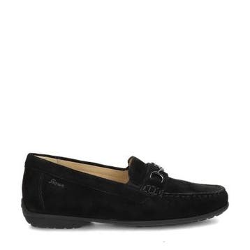 Sioux Cortizia mocassins & loafers voor dames in het Zwart, Zwart, Nieuw, Espadrilles of Moccasins, Sioux