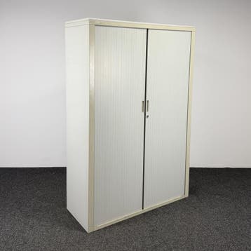 Garagekast / Archiefkast Wit | 197 x 131 x 51,1 cm (A), Huis en Inrichting, Kasten | Roldeurkasten en Archiefkasten, Ophalen of Verzenden
