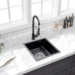 Spoelbak + Droogrek | Wasbak | Gootsteen | 44x44x20cm | RVS, Verzenden, Nieuw