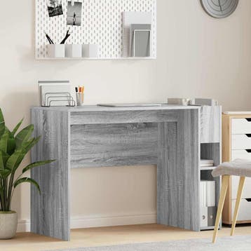 vidaXL Bureau Grijs Sonoma Bewerkt hout 109 x 50 x 78 cm, Verzenden, Nieuw
