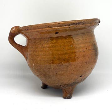 Post-middeleeuws Aardewerk graap of kookpot - Post-medieval