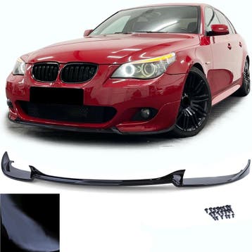 Voorspoiler BMW 5-Serie E60/E61 Glans Zwart, Ophalen of Verzenden, Nieuw