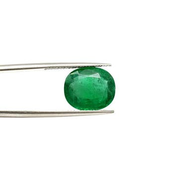 1 pcs Groen Smaragd - 7.00 ct - International Gemological, Nieuw