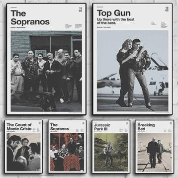 Moderne Canvas Poster: Iconische Films & Series voor Wanddec, Verzamelen, Verzenden, Nieuw