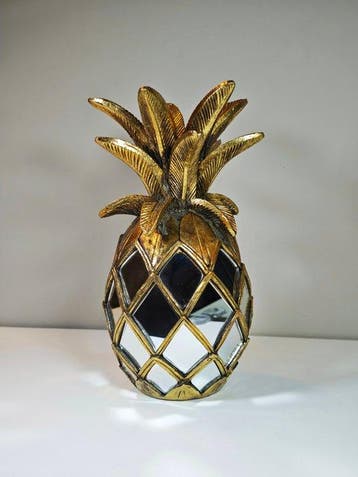 Decoratief ornament - Gouden Ananas Spiegel, Nieuw