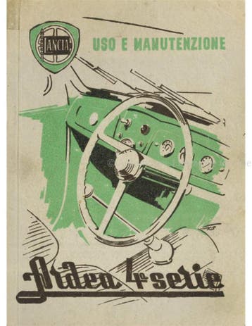 1951 LANCIA ARDEA INSTRUCTIEBOEKJE ITALIAANS