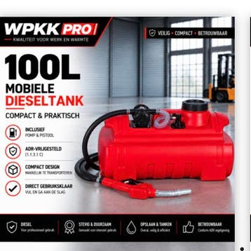 Mobiele dieseltank met pomp 100L tot 950L Grote voorraad, Zakelijke goederen, Ophalen of Verzenden