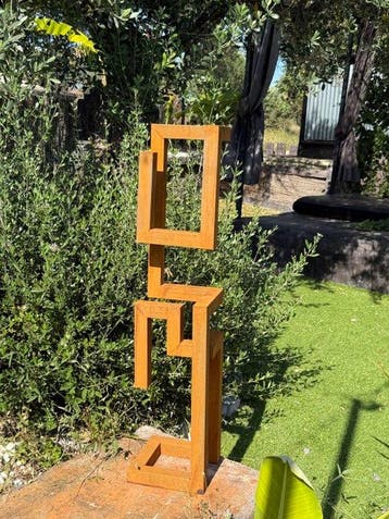 Ana Lucia B.M - Sculpture Corten - XL - No Reserve