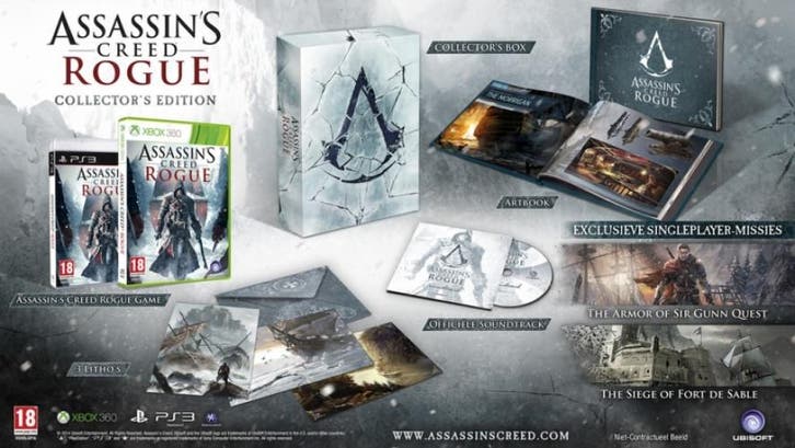 Assassins Creed Rogue Collectors Edition (Xbox 360), Spelcomputers en Games, Games | Xbox 360, Gebruikt, Vanaf 12 jaar, Verzenden
