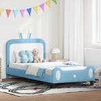 vidaXL Bedframe voor kinderen met hoofdbord Blauw 80 x 200, Verzenden, Nieuw, Blauw