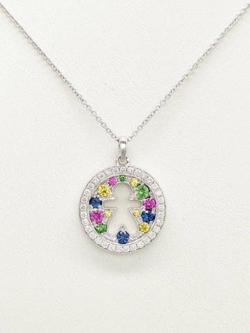 Recarlo - Halsketting - 18 karaat Witgoud Diamant, Sieraden, Tassen en Uiterlijk, Kettingen, Nieuw