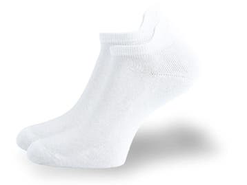 SQOTTON® Badstof Sneakersokken met lipje - Naadloos - Wit, Kleding | Heren, Verzenden, Nieuw