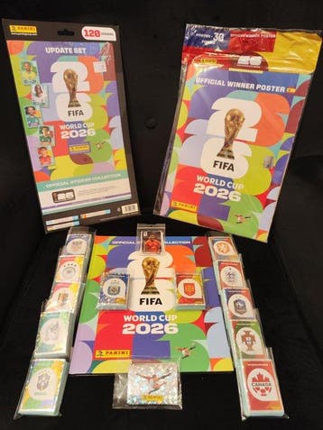 2026 Panini World Cup 980/980 FULL SET+WINNER SET+ UPDATED, Nieuw