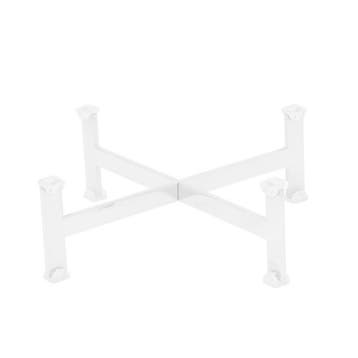GGM Gastro | Buffetstandaard - wit gecoat RVS - 210x210mm -, Verzenden, Nieuw
