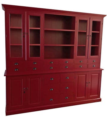 Buffetkast robijnrood Baarn 250cm, Ophalen of Verzenden, Nieuw