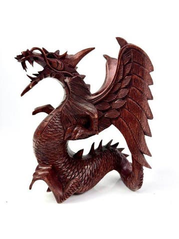 Beeld, Drago - 20 cm - Hout - 2000